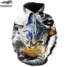 Load image into Gallery viewer, TUNSECHY New Fashion Hoodies Sweatshirts Men/Women 3D Sweatshirts Print Golden Lightning Lion Hooded Hoody Tracksuits Tops
