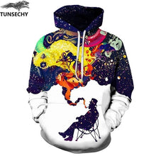 Load image into Gallery viewer, TUNSECHY New Fashion Hoodies Sweatshirts Men/Women 3D Sweatshirts Print Golden Lightning Lion Hooded Hoody Tracksuits Tops
