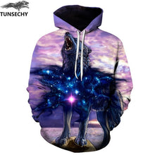 Load image into Gallery viewer, TUNSECHY New Fashion Hoodies Sweatshirts Men/Women 3D Sweatshirts Print Golden Lightning Lion Hooded Hoody Tracksuits Tops
