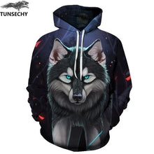 Load image into Gallery viewer, TUNSECHY New Fashion Hoodies Sweatshirts Men/Women 3D Sweatshirts Print Golden Lightning Lion Hooded Hoody Tracksuits Tops
