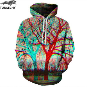 TUNSECHY New Fashion Hoodies Sweatshirts Men/Women 3D Sweatshirts Print Golden Lightning Lion Hooded Hoody Tracksuits Tops