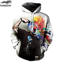 Load image into Gallery viewer, TUNSECHY New Fashion Hoodies Sweatshirts Men/Women 3D Sweatshirts Print Golden Lightning Lion Hooded Hoody Tracksuits Tops
